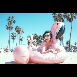 Flamingo Luxe Pool Float by Sunnylife Pink